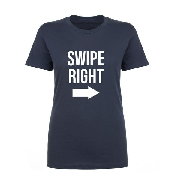 Swipe Right Womens crewneck tee