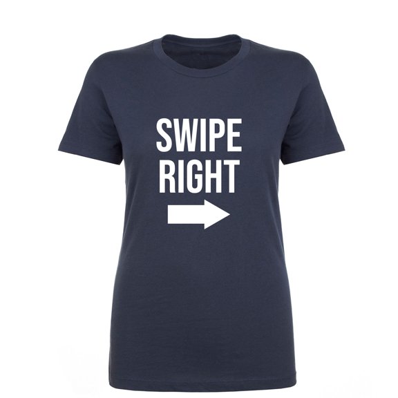 Swipe Right Womens crewneck tee