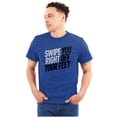 thumbnail image 1 of Swipe You Right Off Your Feet Dating Plus Size Crewneck Graphic Tee Shirt Brisco Brands 2X, 1 of 2