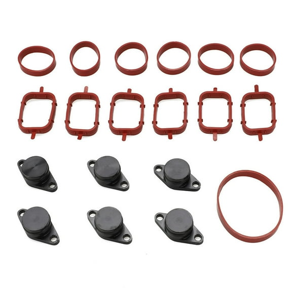 Swirl Blanks Flaps Delete Kit with 6X33mm Intake Gaskets for M57, Air Intake Repair Kit for 320d 330d 520d 525d 530d 730d,Intake Manifold Gaskets & Components,Restore Your Engine's Efficiency
