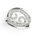 thumbnail image 1 of Swirl Design Diamond Ring in 14k White Gold (1/2 cttw) Size 5, 1 of 4