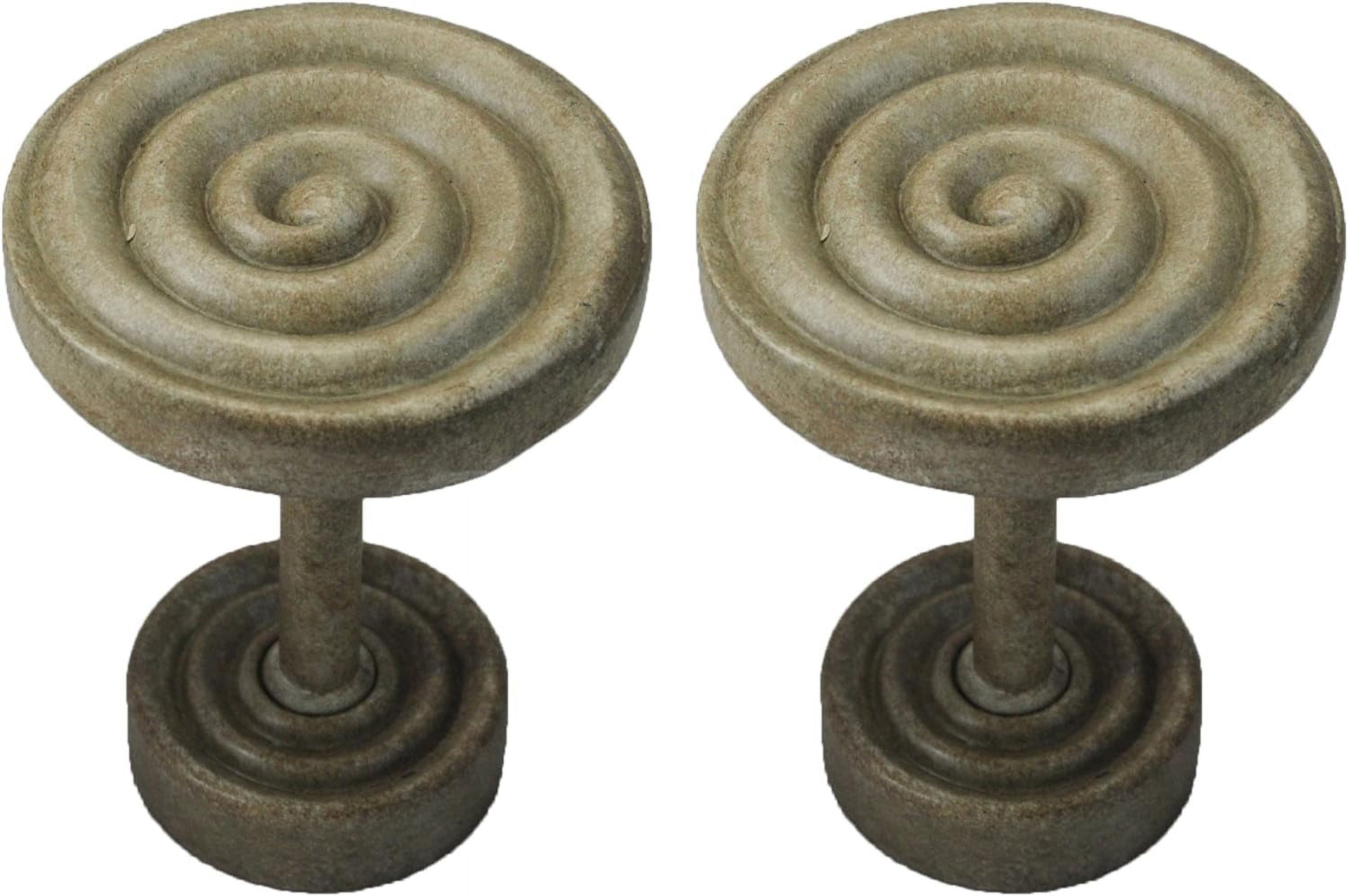 Swirl Designer Decor Drapery Medallion Holdback, 1Pcs (Limestone