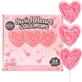 thumbnail image 1 of Swirl Heart Lollipops, Valentines Day Party Candy, 24 Count, 11.2 Ounce Box, 1 of 8