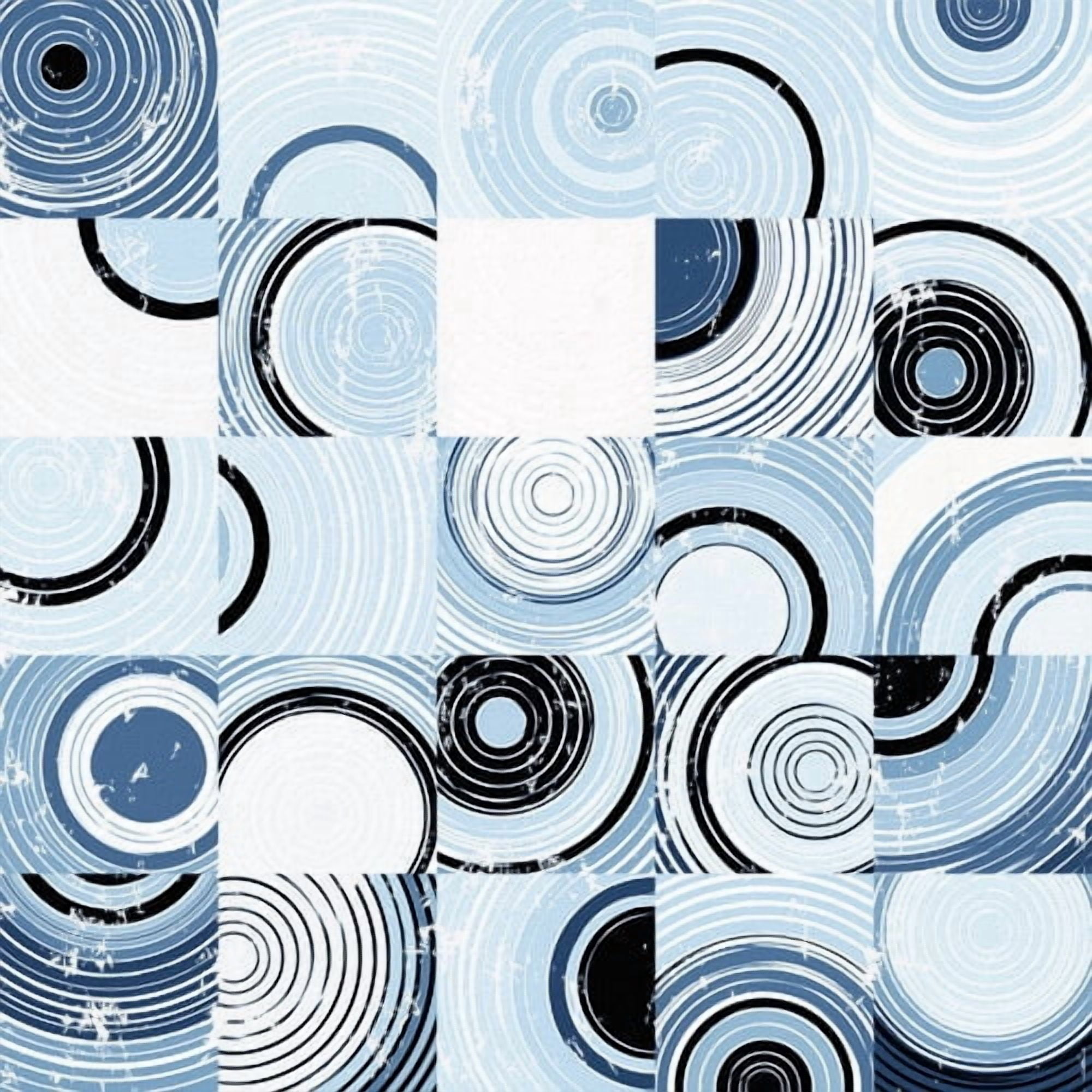 "Swirl Puzzle" Painting Print on Wrapped Canvas