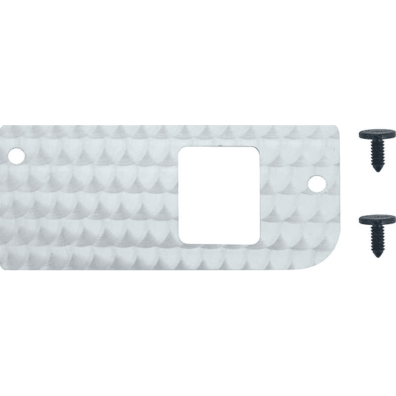 Swirl Silver Dash Metal Filler Plate 1 Switch Hole 1970-1981 Firebird/Trans AM