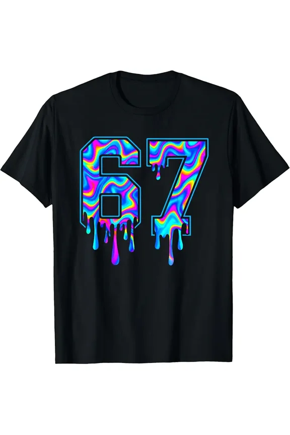 Swirl Six Seven Drip 6 7 Meme Gen Alpha Slang T-Shirt