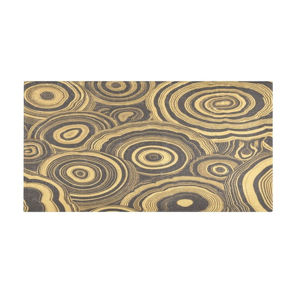Swirl Wood Grain Pattern 39x20" Bath Mat Carpet, Absorbent and Non-Slip for Kitchen or Bathroom, Quick-Drying