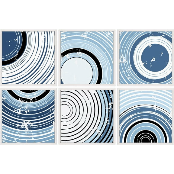Swirling Circles Hexaptych