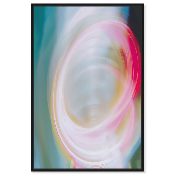 Swirling Light III Canvas Abstract Wall Decor by Art Remedy, Black Frame, 10 x 15