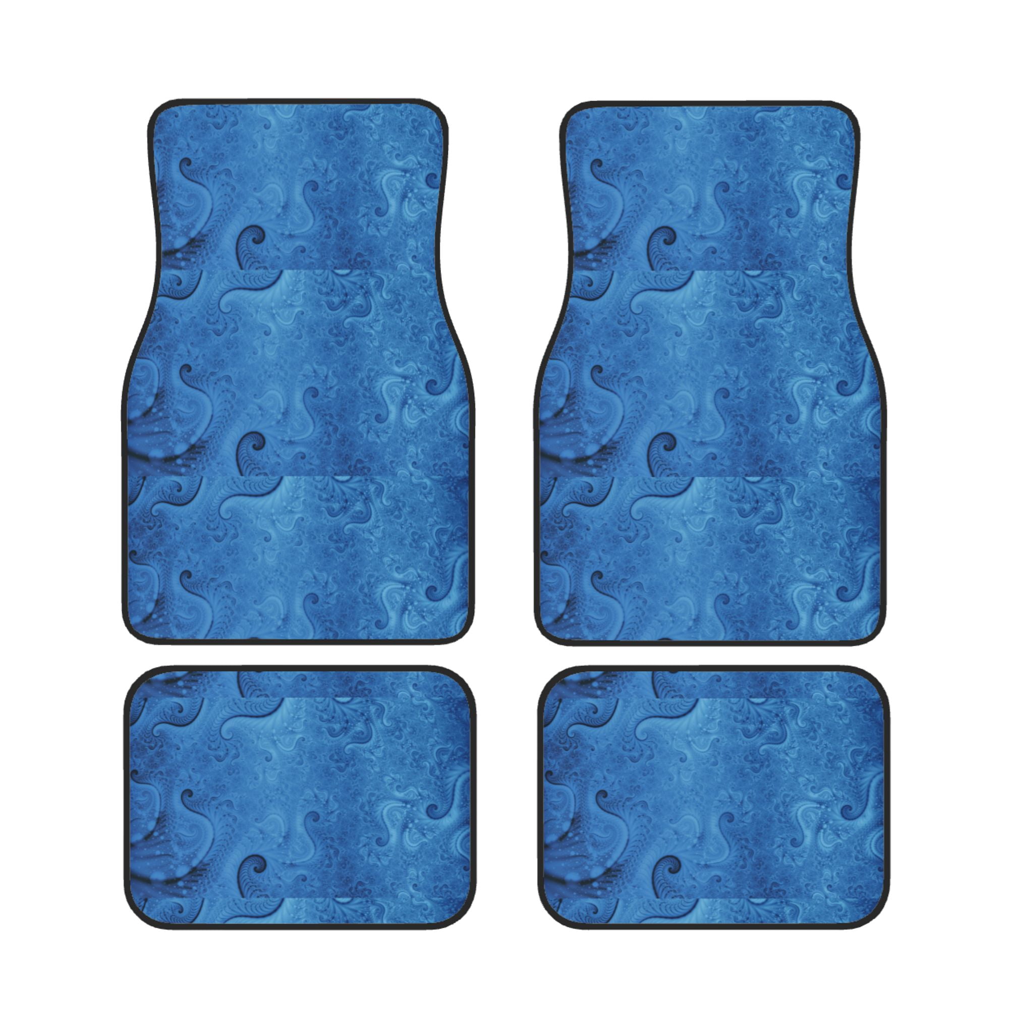 Swirls4 Universal Fit Carpet Floor Mats For Car Suv Van & Truck 4