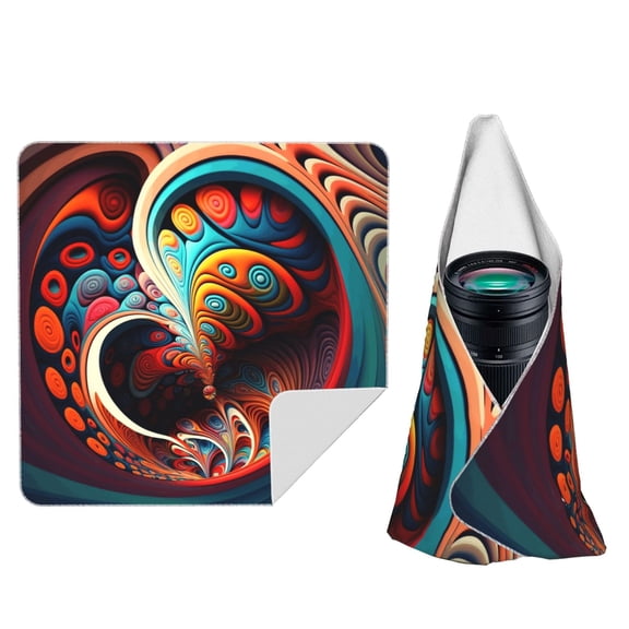 Swirls Mushroom Psychedelic Magic Self-Adhesive Camera Wrap, Anti-Scratch & Dust-Proof Protective Equipment Cloth 10x10