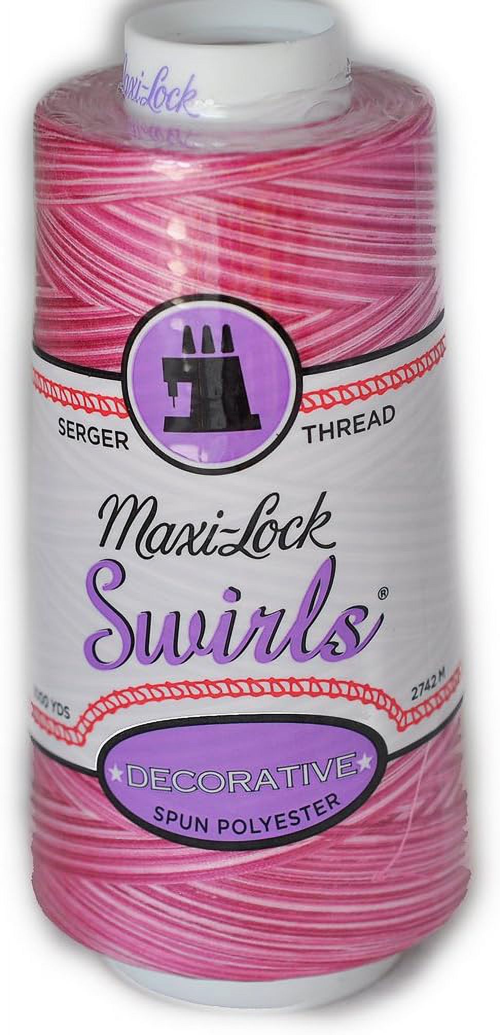 Swirls Raspberry Vanilla Serger Thread 53M53
