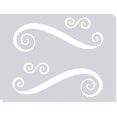 thumbnail image 1 of Swirls Set of 4 Wall Decals Art Vinyl Stickers Home Décor White, 1 of 6