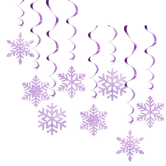 Swirls Snowflake Hangings Decors Attractive Christmas Decoration Swirls Snowflake for Tree Window Wall Hangings