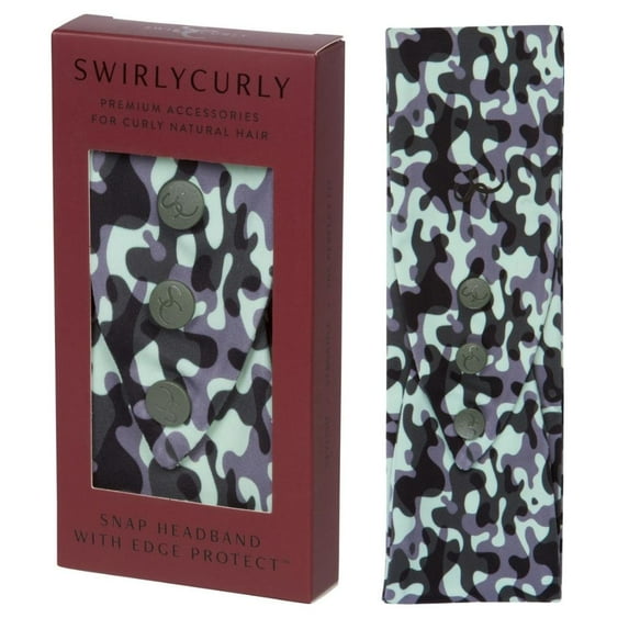 Swirly Curly Fashion Headbands-Turban Twist-Wide Fabric Hair Band-Elastics-Headwrap-Hair Accessories for Women | Army Green