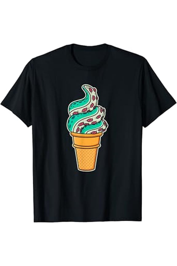 Swirly Octopus Tentacle Ice Cream T-Shirt