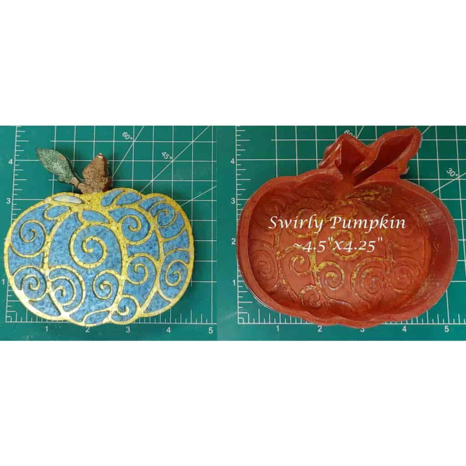 Swirly Pumpkin Silicone Freshie Mold