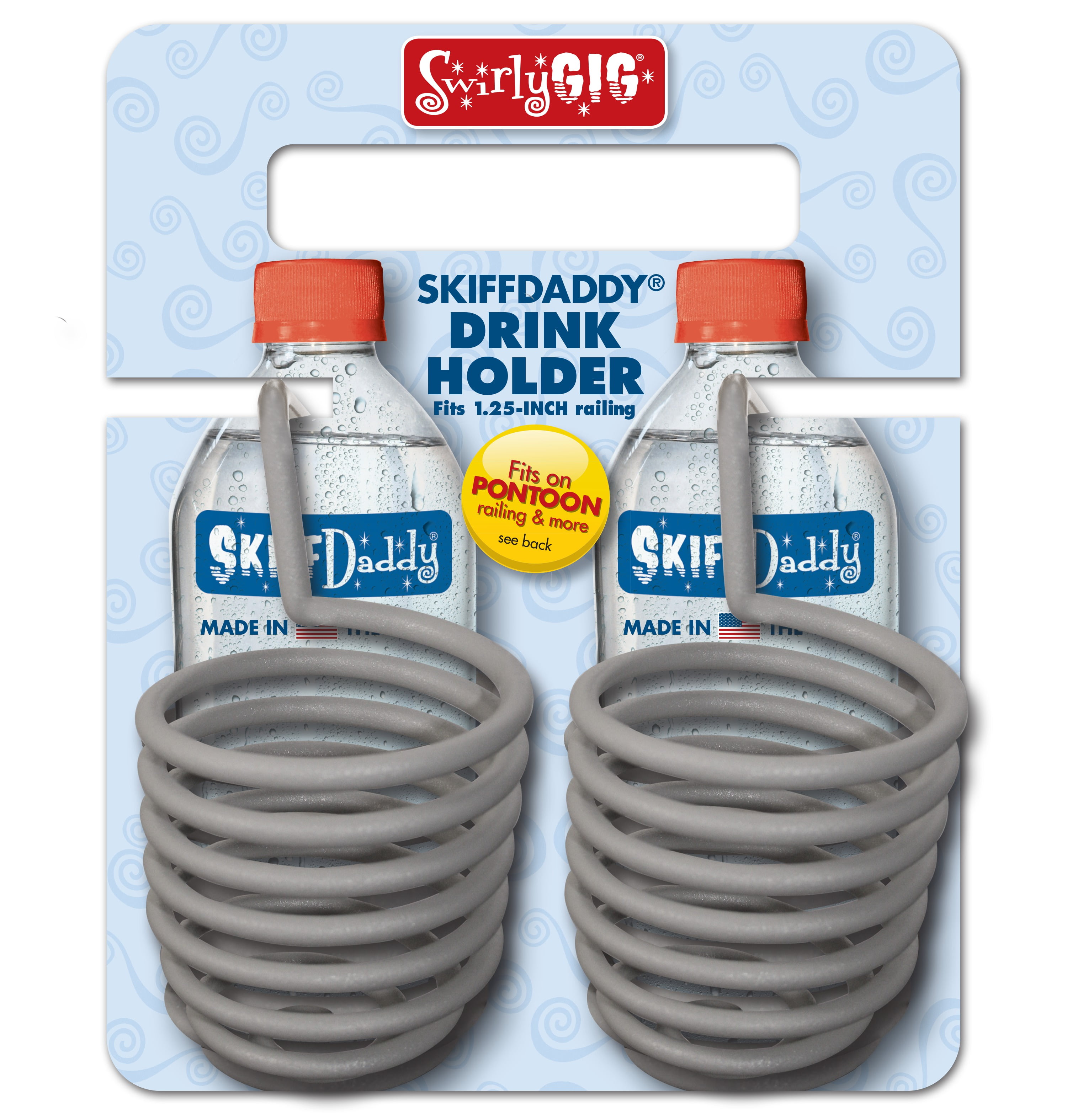Outdoor Swirlygig Skiffdaddy Drink Holder for Boat, Canoe, Patio Chair