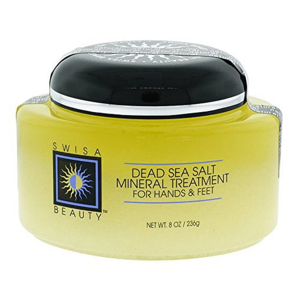 Swisa Beauty Dead Sea Salt Scrub Mineral Treatment For Hands & Feet, Pineapple-Mango, 8-Ounce