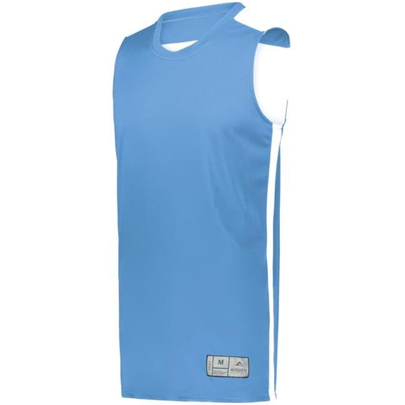 Augusta Sportswear 6927.293.L Swish Reversible Basketball Jersey, Columbia Blue & White - Large