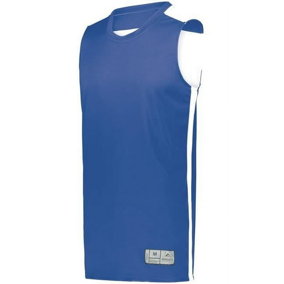 Augusta Sportswear Swish Reversible Basketball Jersey, Royal & White - Medium