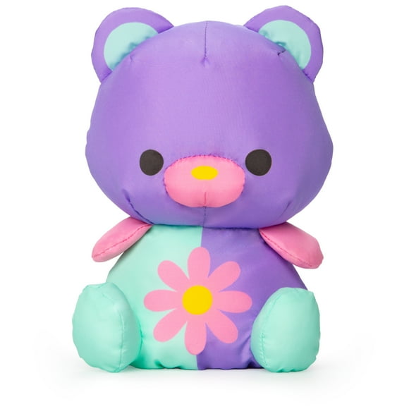 Swisheez Teddy Bear Stuffed Animal, Retro Inspired Plush Toy for Ages 3 and Up, Purple, 7
