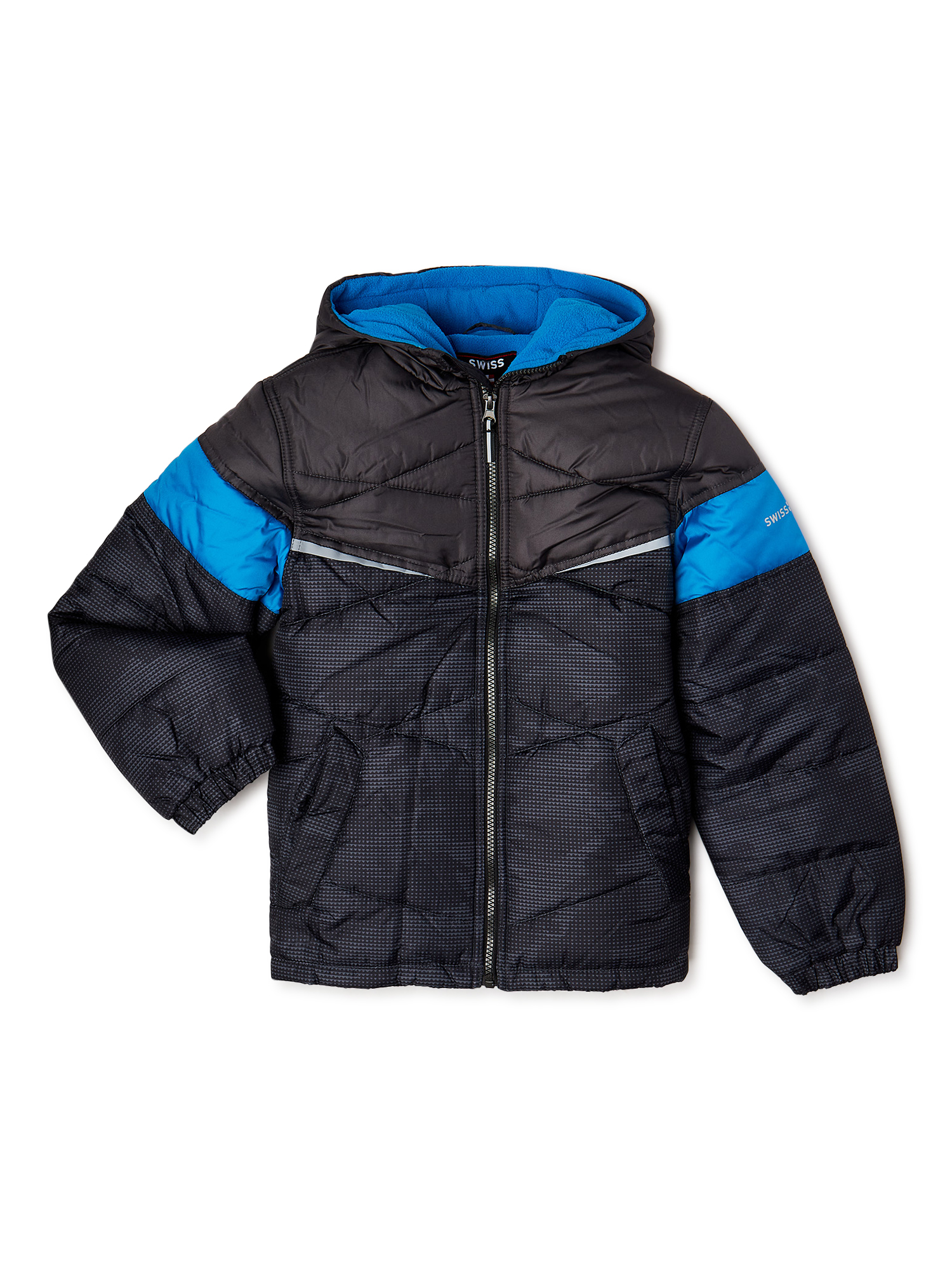 Swiss Alps Boys Camo Illusion Puffer Jacket, Sizes 4-16 - image 1 of 3