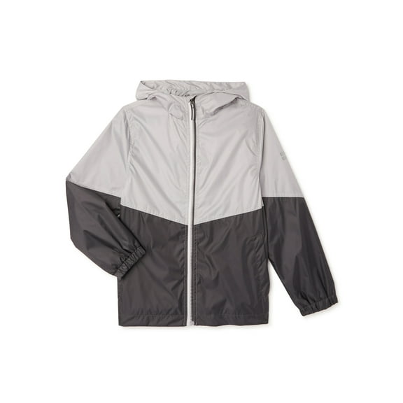 Swiss Alps Boys Colorblock Hooded Raincoat Jacket, Sizes 4-16