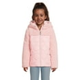 Swiss Alps Girls Hooded Quilted Fleece Jacket, Sizes 416