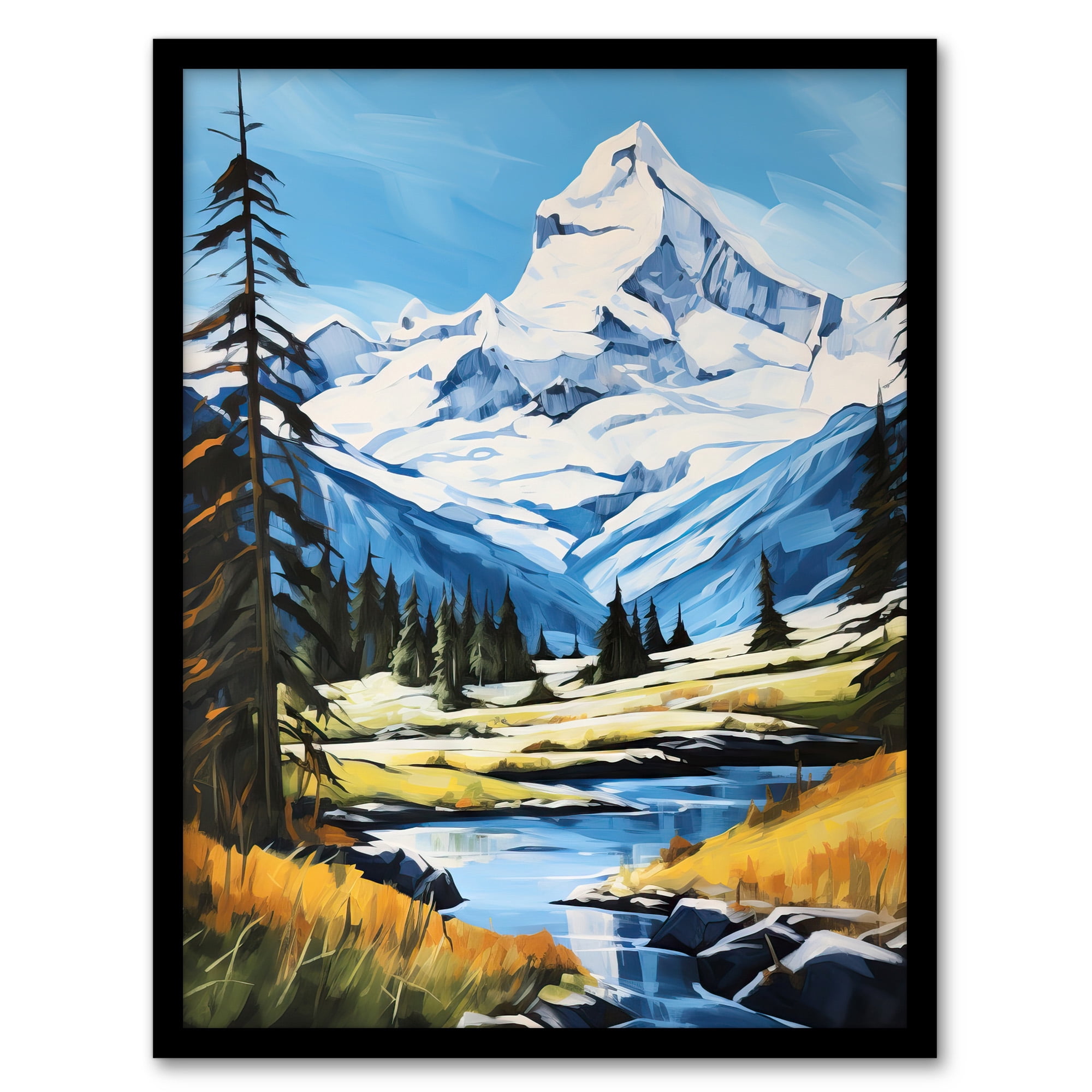 Tableau Multi-canvas Paysage Des Alpes Suisses - Toile Imprimée, Plusieurs Tailles