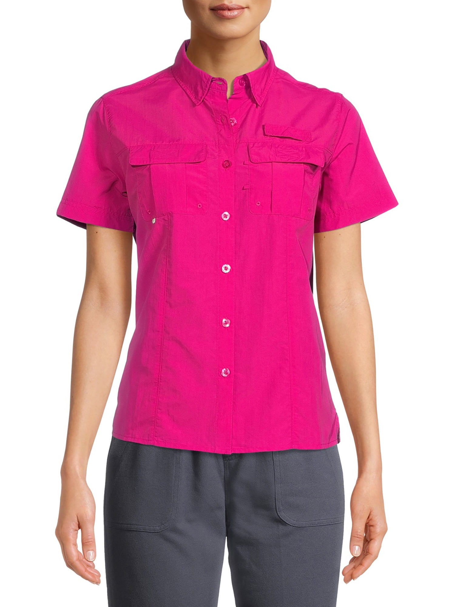 Swiss Alps Women’s Fishing Shirt with Short Sleeves