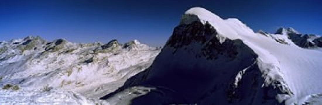 Swiss Alps from Klein Matterhorn Switzerland Canvas Art - Panoramic Images (18 x 6)