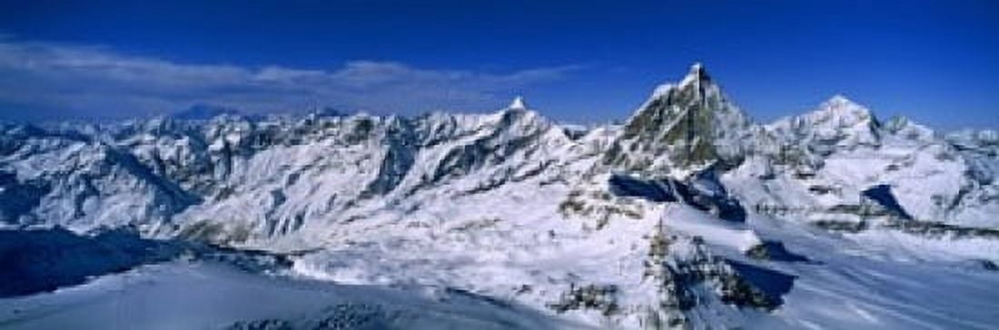 Swiss Alps from Klein Matterhorn Switzerland Canvas Art - Panoramic Images (18 x 6)