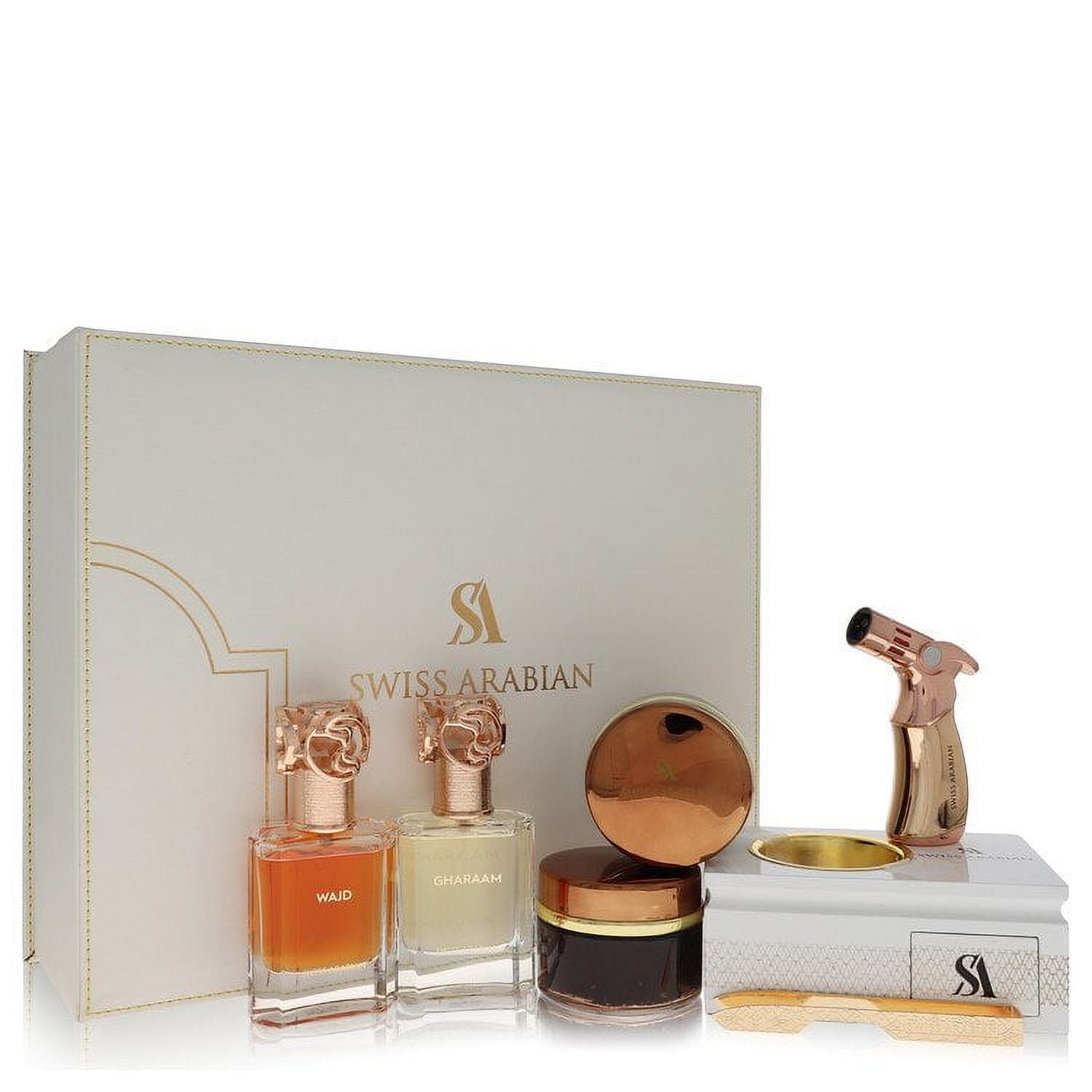 Swiss Arabian Bakhoor Dukhoon Al Haram Gift Set By Swiss Arabian - Gift Set contains 2 x 1.7 oz Swiss Arabian Bakhoor Dukhoon Al Haram Gift Set By Swiss Arabian - Gift Set contains 2 x 1.7 oz