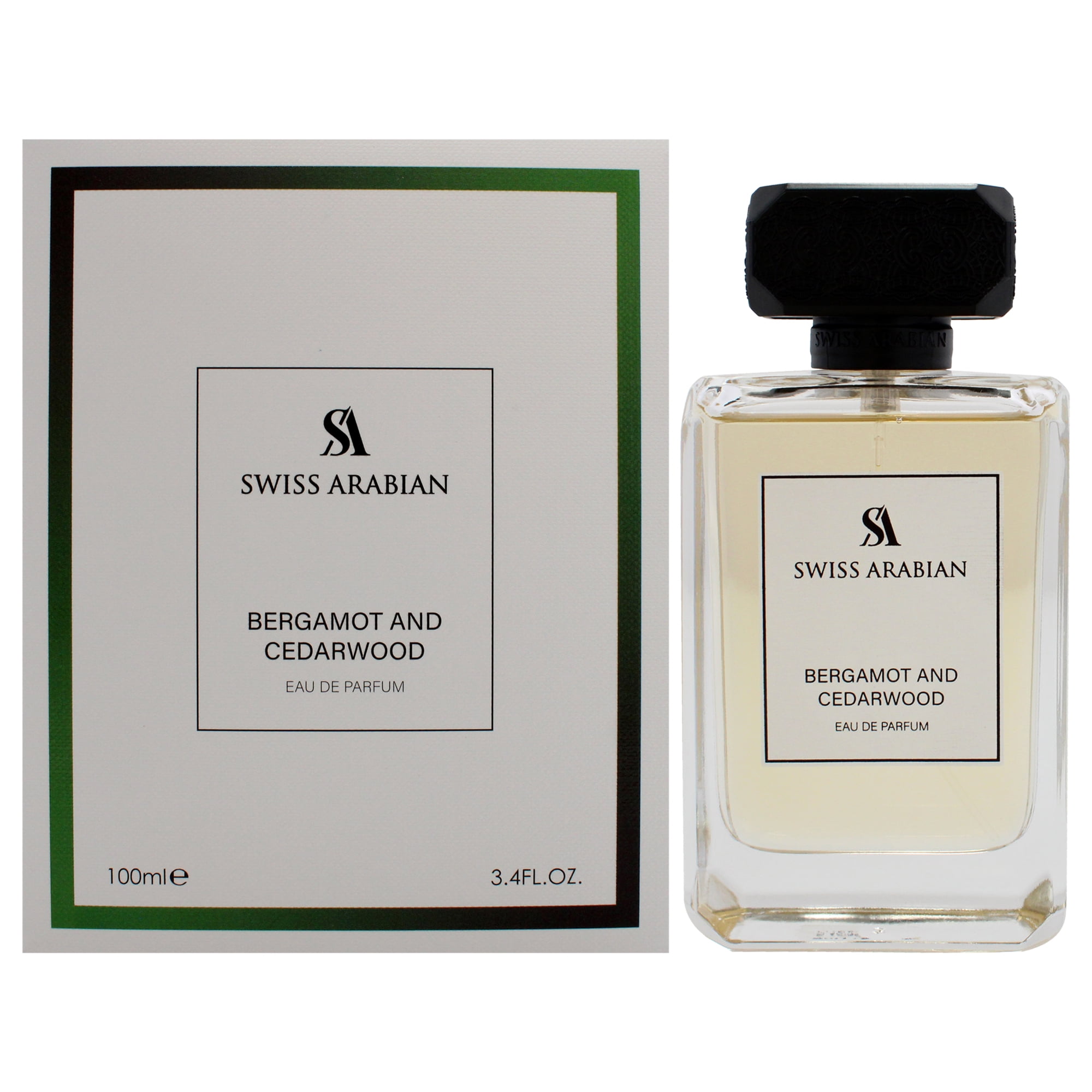 Swiss Arabian Bergamot and Cedarwood, Arabian Perfume for Men, 3.4 oz