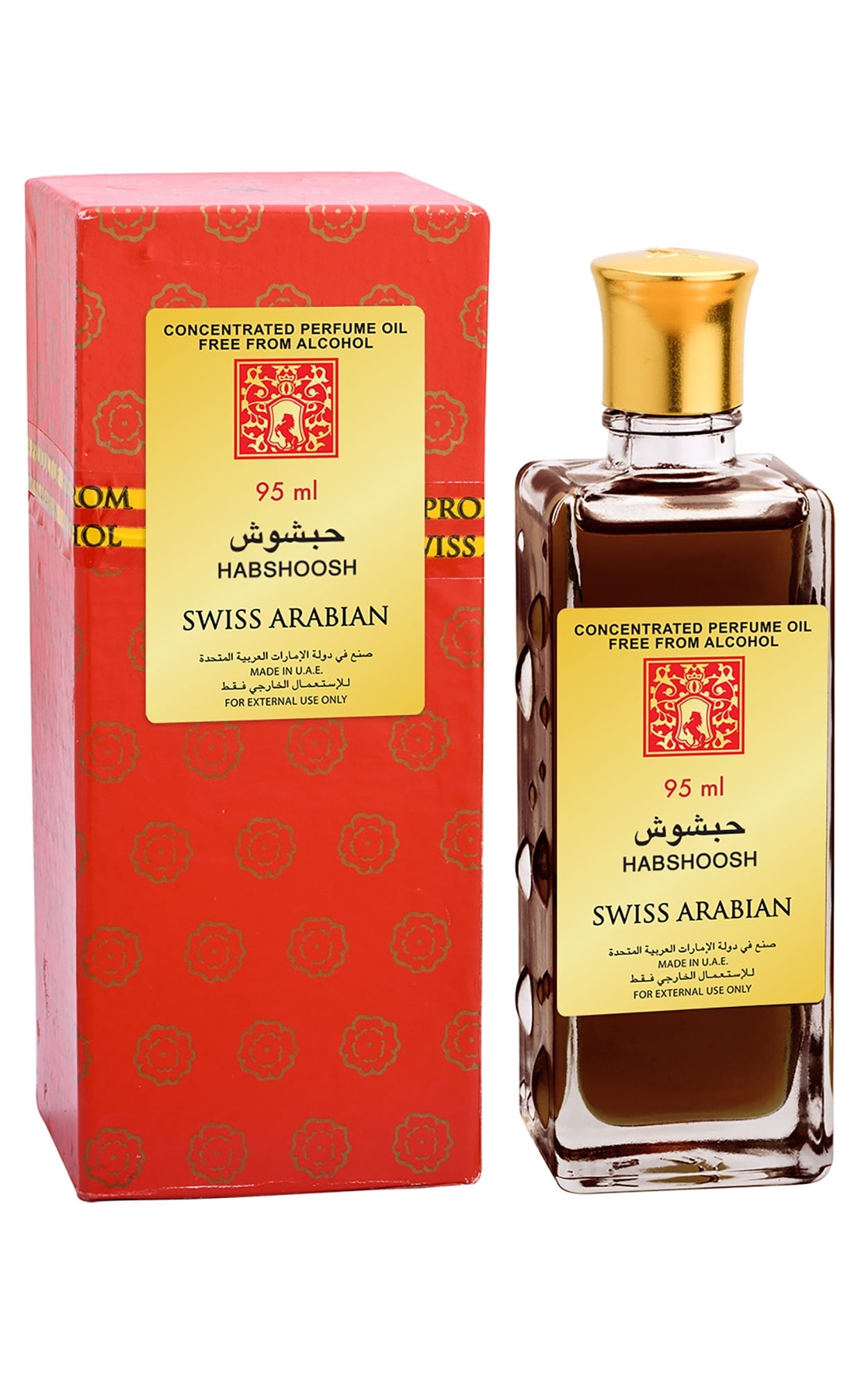 Swiss Arabian Habshoosh ER8E, Arab Perfume Oil for Women and Men, 3.2 oz