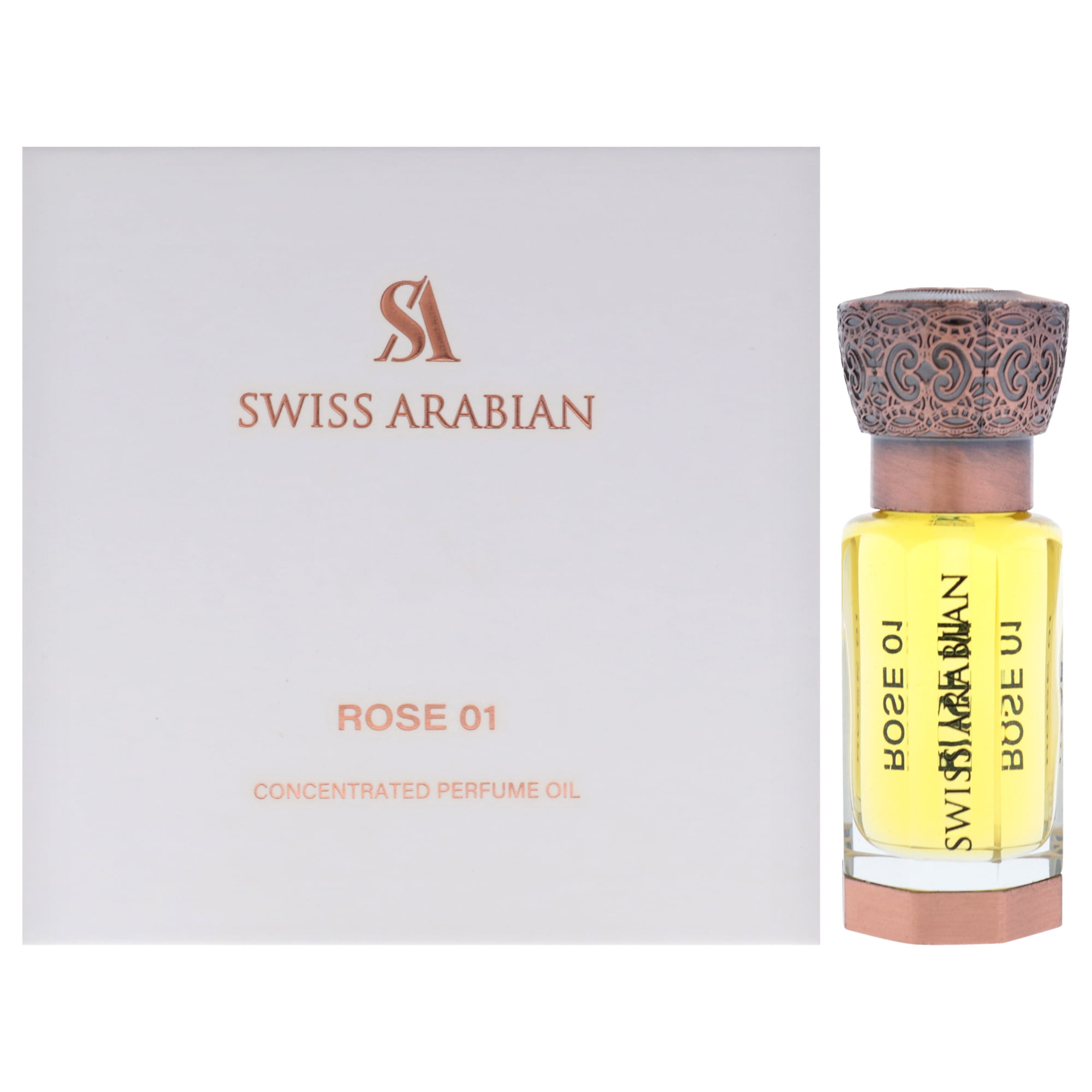 Swiss Arabian Rose 01 , 0.4 oz Concentrated Perfume Oil (Mini