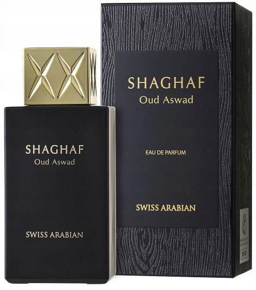 Swiss Arabian Shaghaf Oud Aswad, Arabian Perfume for Women and Men, 2.5
