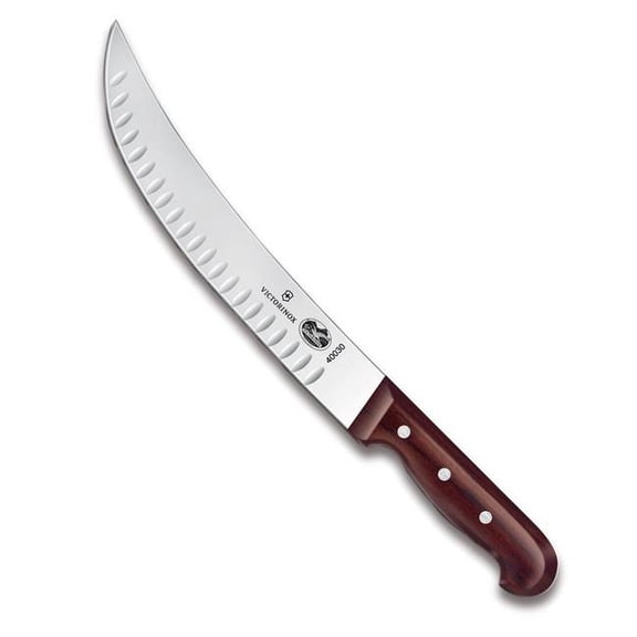 Swiss Army Brands VIC-40030 2019 10 in. Victorinox Kitchen Wood Cimeter Granton Blade