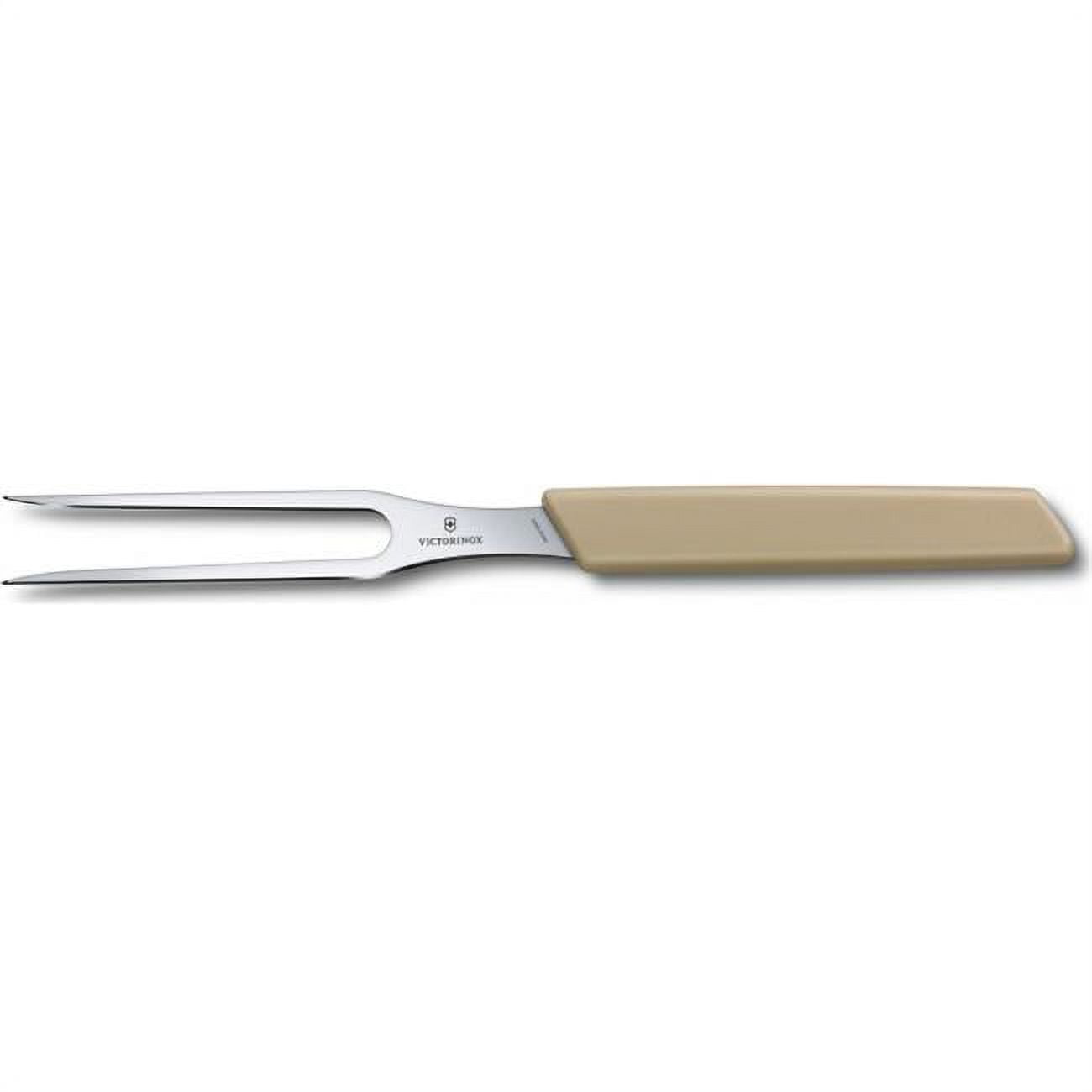Swiss Army Brands VIC-6.9036.158B 6 in. 2020N Victorinox Swiss Modern Carving Fork, Almond-Beige