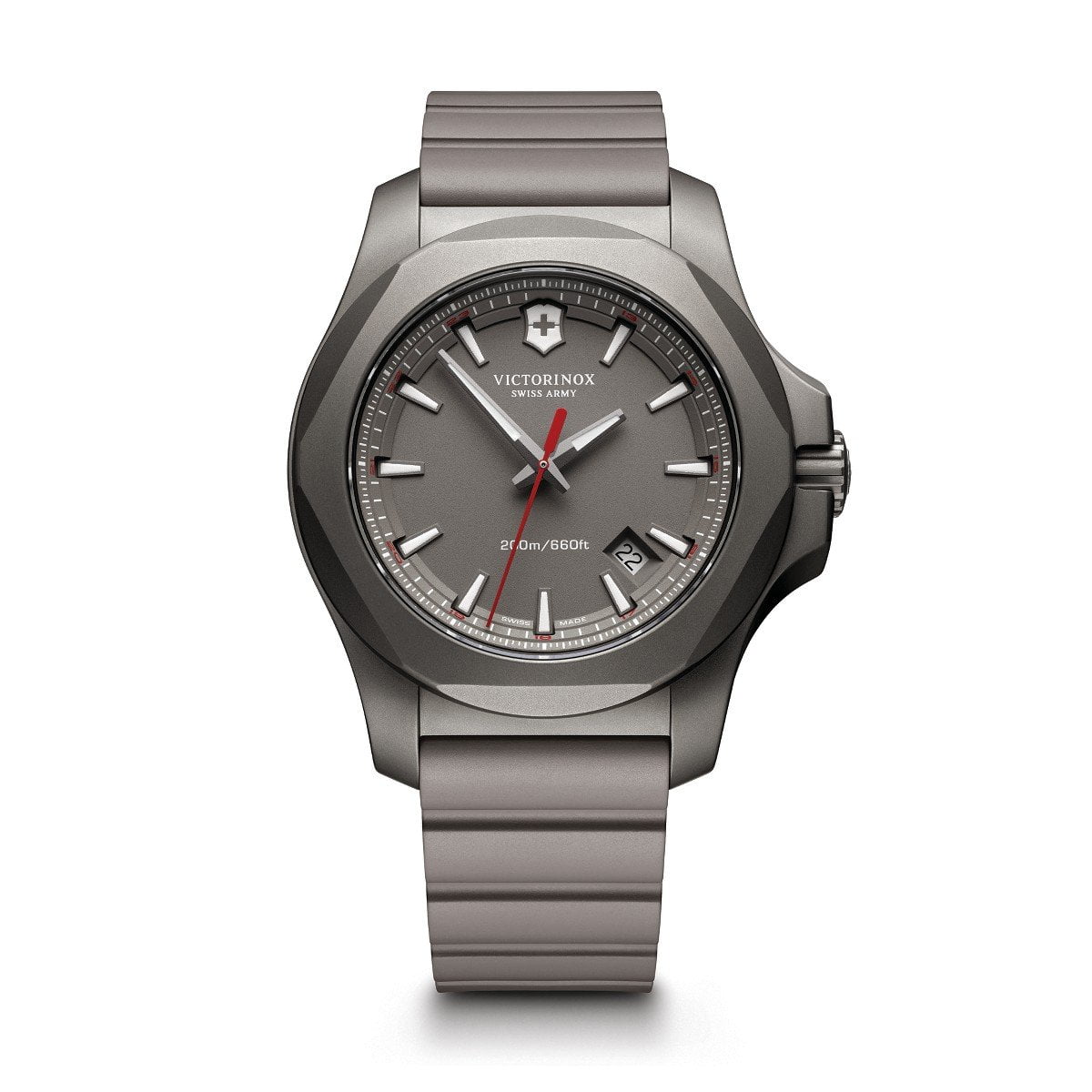 Swiss Army Victorinox Mens INOX Titanium - Grey Dial & Strap