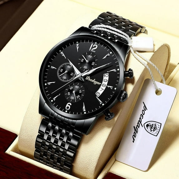 Swiss Brand POEDAGAR Fashion Women Watch Stainless Steel Mesh Rose Gold Luxury Waterproof Luminous Ladies Quartz Watches