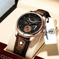 thumbnail image 1 of Swiss Brand POEDAGAR Men Watch Fashion Top Luxury Sport Men's Wristwatch Waterproof Luminous Leather Date Quartz Watches Man Box, 1 of 5