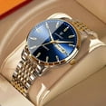 thumbnail image 1 of POEDAGAR Men Watch Stainless Stain Business Quartz Men's Wristwatch Waterproof Luminous Date Top Swiss Brand Luxury Watches, 1 of 4
