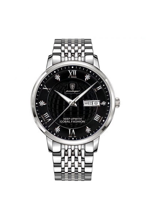 Swiss Brand POEDAGAR Men Watch Waterproof Luminous Sport Chronograph Stainless Steel Watches Man Luxury Fashion Quazt Wristwatch