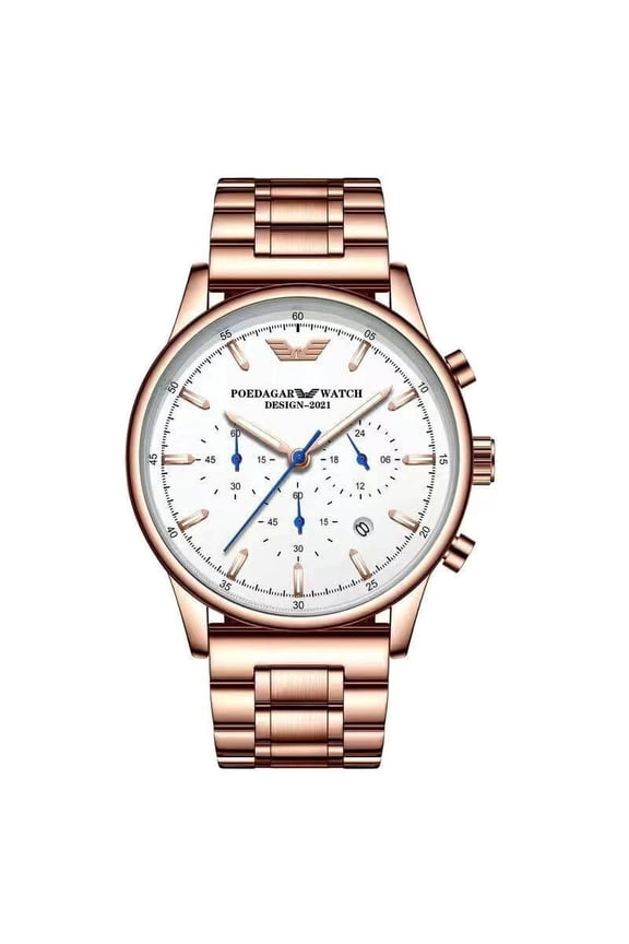 Swiss Brand POEDAGAR Men Watch Waterproof Luminous Sport Chronograph Stainless Steel Watches Man Luxury Fashion Quazt Wristwatch