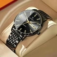 thumbnail image 1 of Swiss Brand POEDAGAR Sport Chronograph Men Watch Top Luxury Waterproof Luminous Stainless Steel Quartz Wristwatch Date Watches, 1 of 5