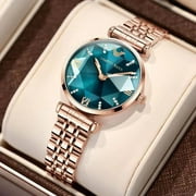 Swiss Brand POEDAGAR Women Luxury Green Jewel Quartz Watch Waterproof Stainless Steel Fashion Crystal Ladies Watches Bracelet