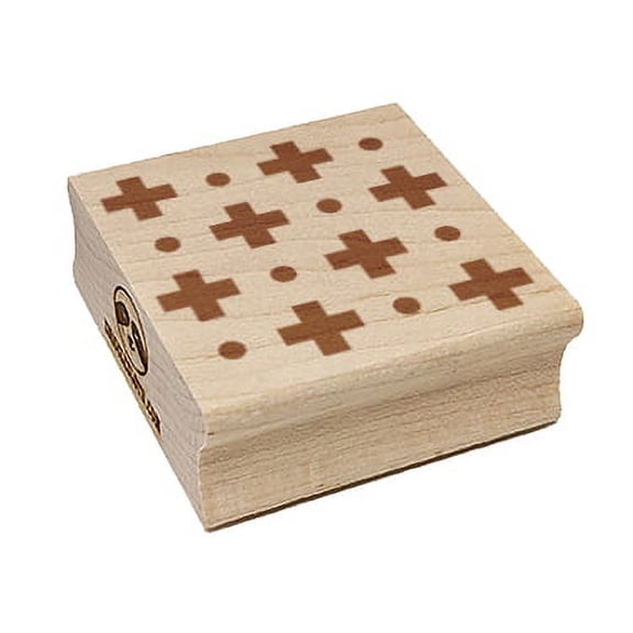 Swiss Cross Repeating Pattern Square Rubber Stamp Stamping Scrapbooking Crafting - Small 1.25in