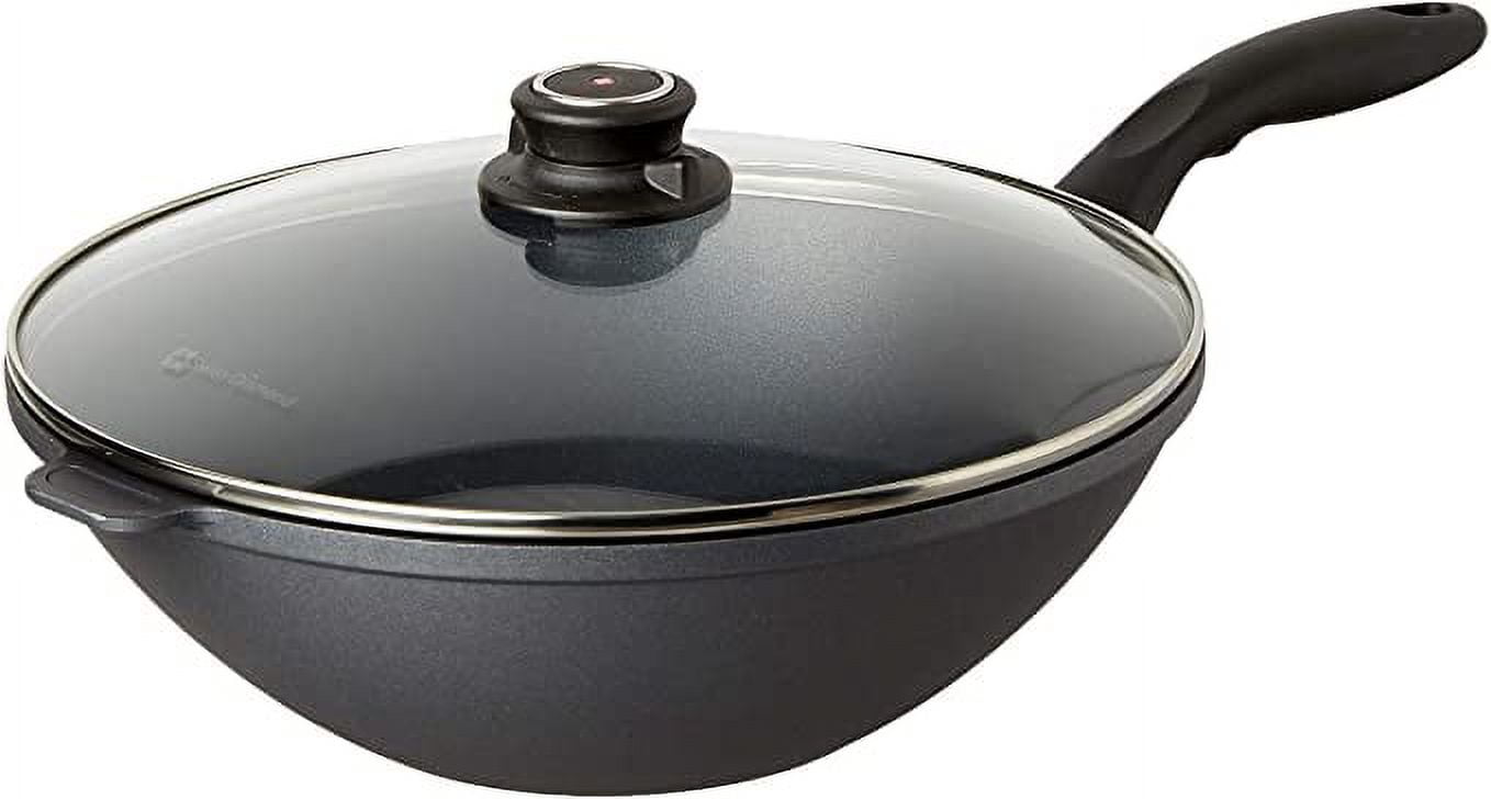 Wok Swiss Diamond HD Classic 32 Cm Antiaderente A Induzione Con Coperchio | Per Tutti I Fornelli, Diamante Rinforzato, Made In Switzerland